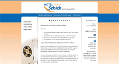 Desktop Screenshot of hotel-schick.de